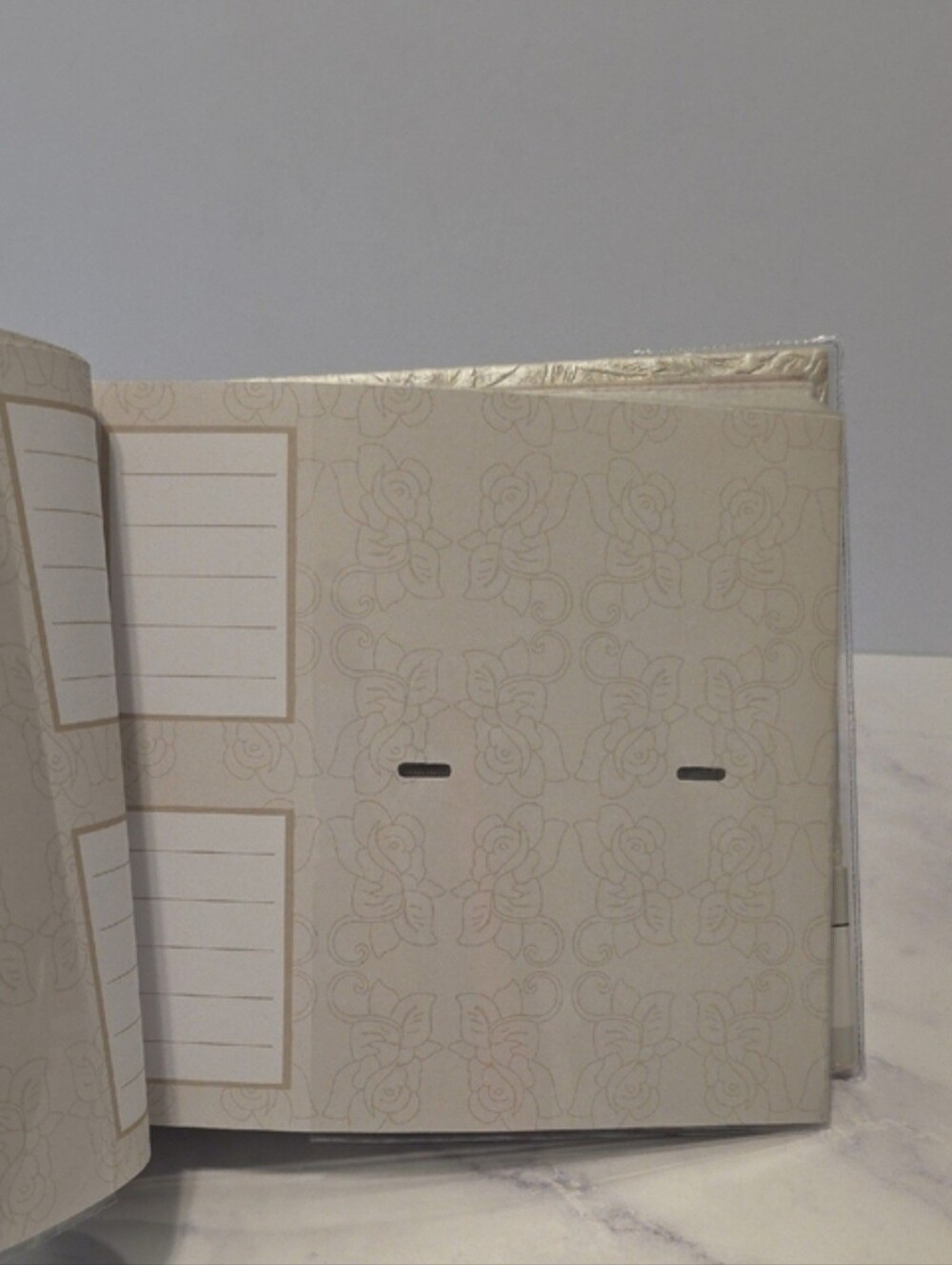 Recollection Elegant Cream Embossed Photo Album - Picture 5 of 6